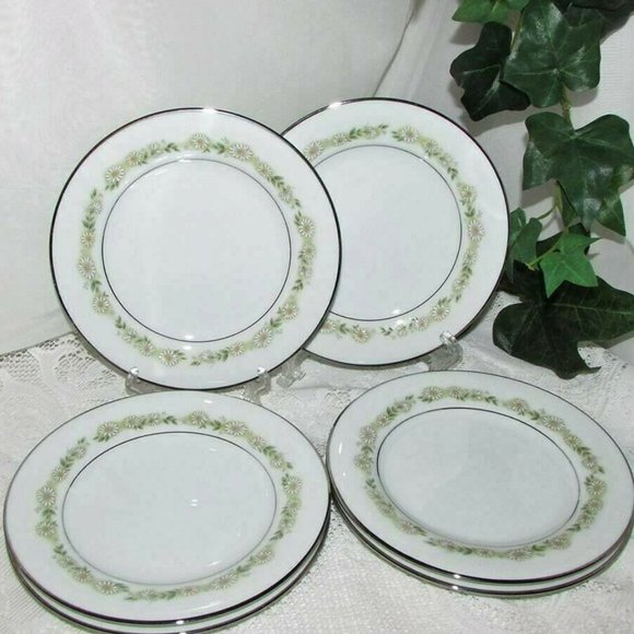 6 NORITAKE Fine China TRILBY Bread Side Plates Vintage - Picture 1 of 7